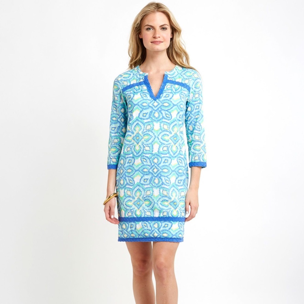 NWT Vineyard Vines Ikat Medallion print dress - Picture 1 of 8